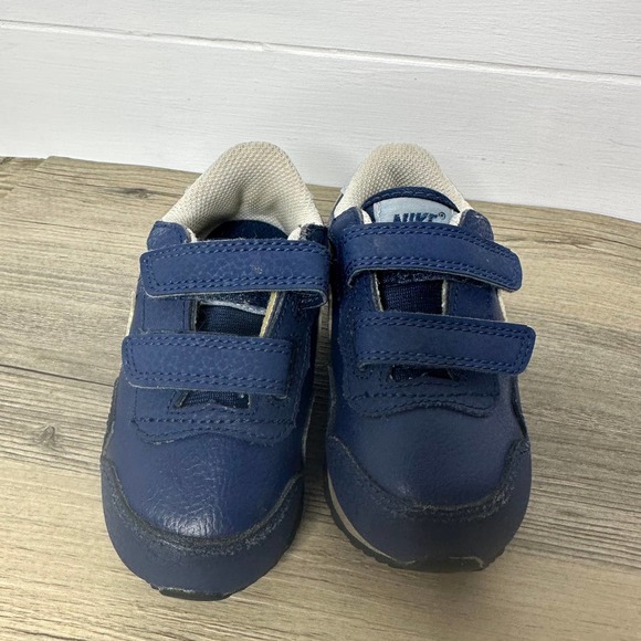 Nike Metro Plus Shoes sneakers baby infant hook and loop navy blue 6C - Picture 3 of 7
